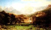 Albert Bierstadt The Rocky Mountains oil painting reproduction